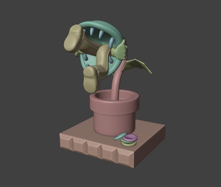 Super Mario 3d Print Model Game Over 3D print model_29