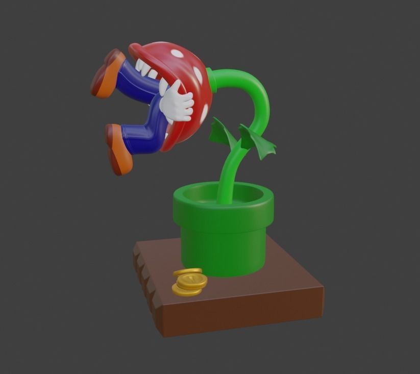 Super Mario 3d Print Model Game Over 3D print model_7