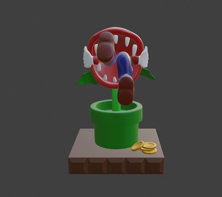 Super Mario 3d Print Model Game Over 3D print model_2