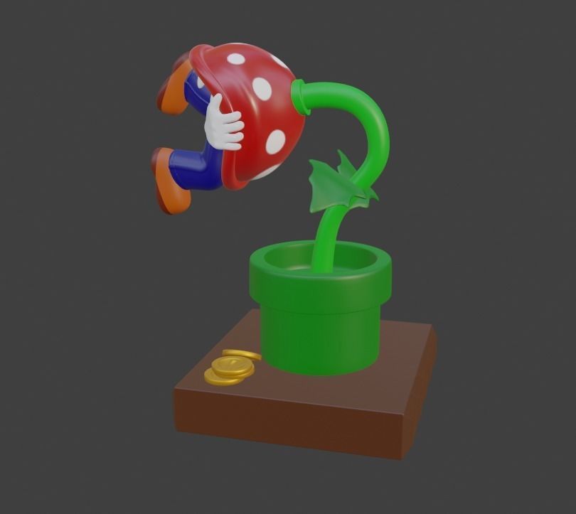 Super Mario 3d Print Model Game Over 3D print model_9