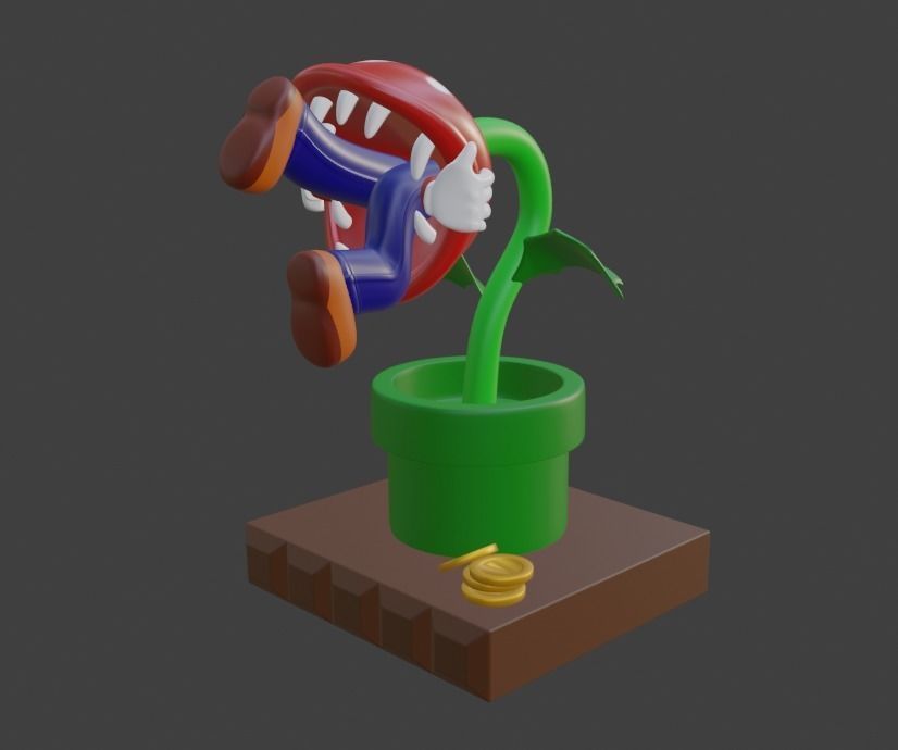 Super Mario 3d Print Model Game Over 3D print model_5