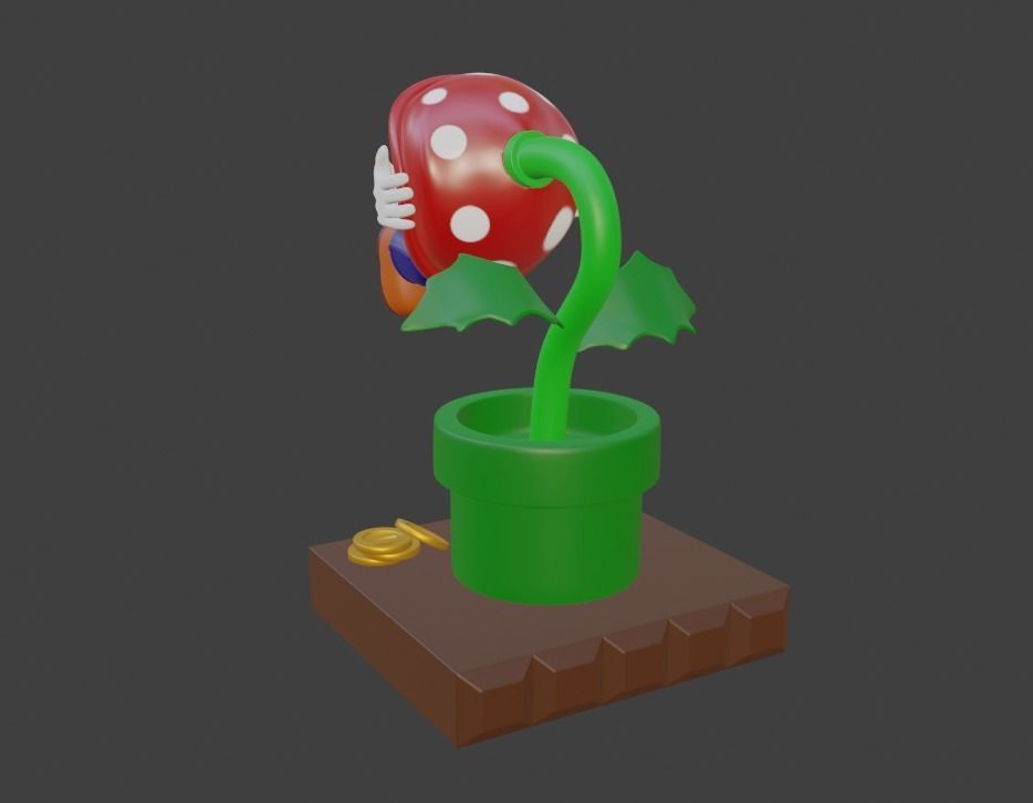 Super Mario 3d Print Model Game Over 3D print model_12