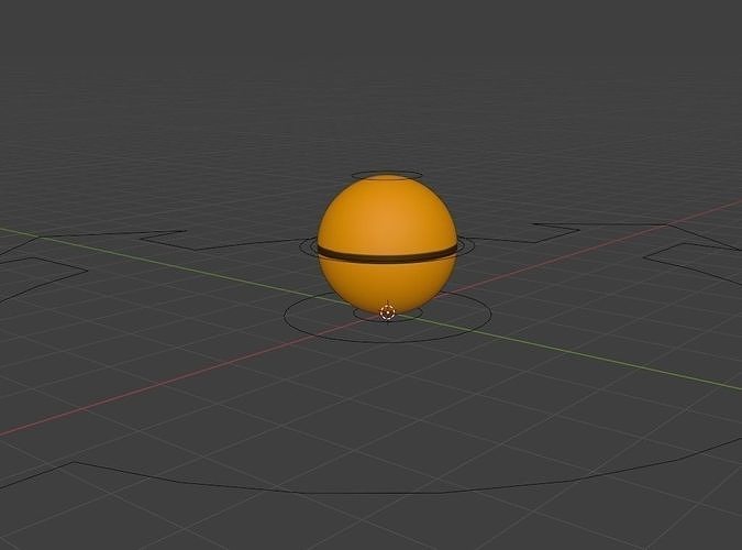 Sphere Rig Blender Free low-poly 3D model