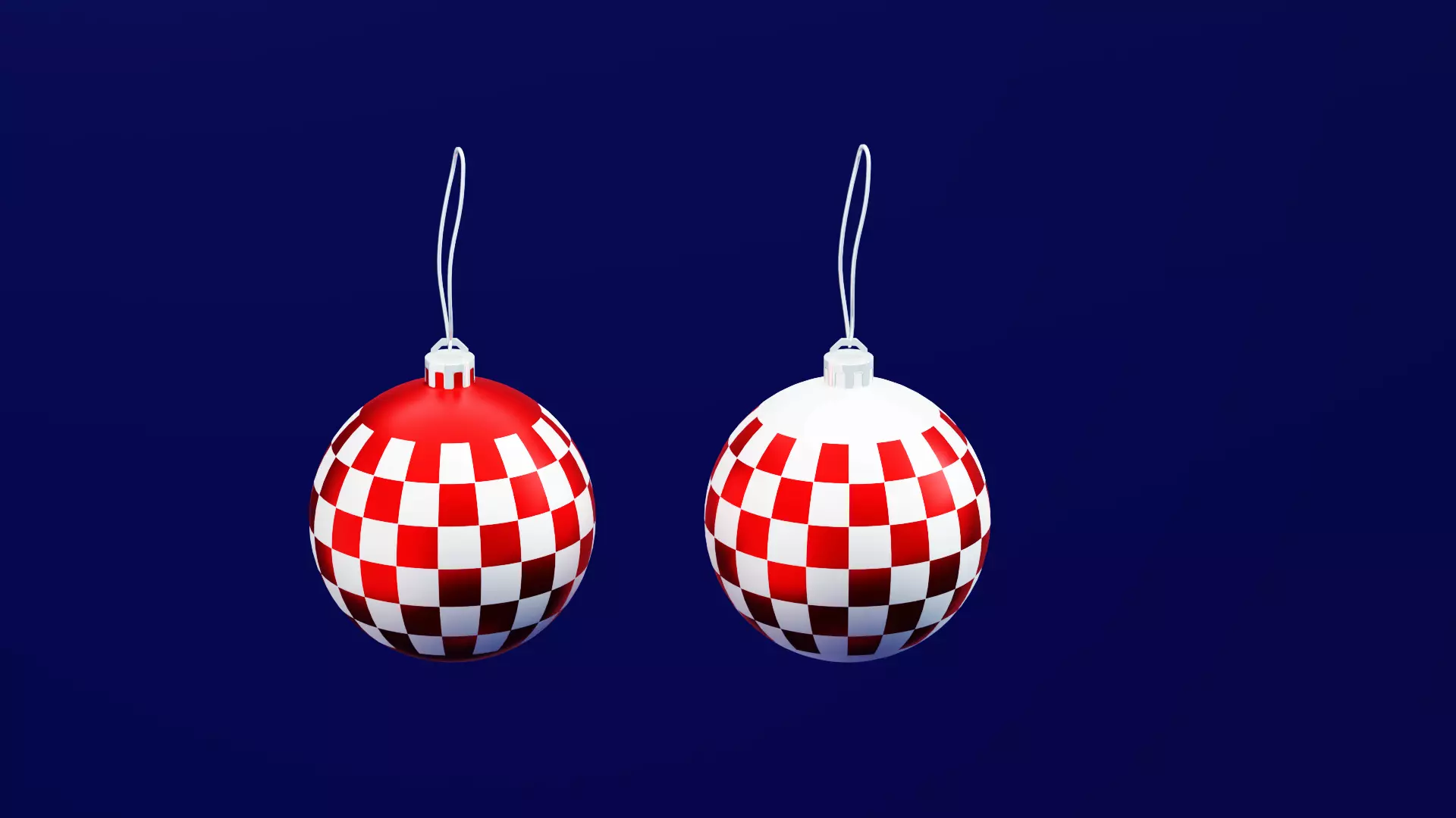 Croatia Christmas Tree Decoration Balls 3D model