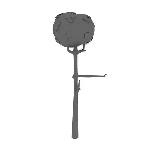 Cartoon tree 3D model