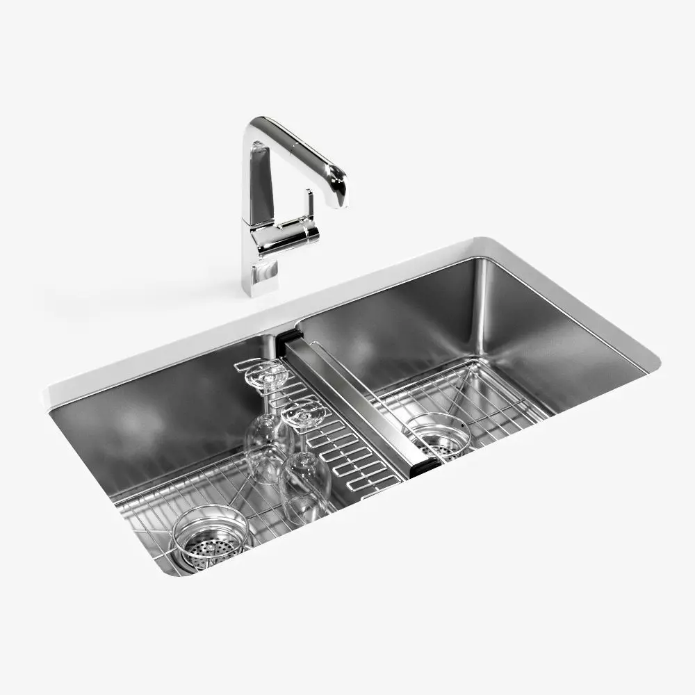 KOHLER Strive undermount kitchen sink 3D model