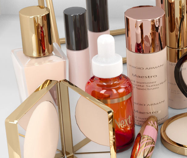 set of big cosmetics 3D model_4