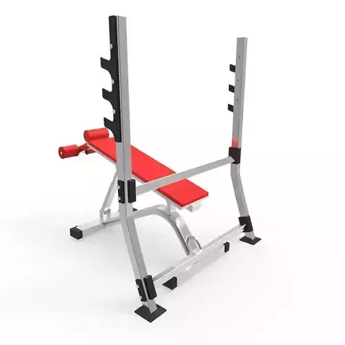 Situp Bench - Gym Low-poly 3D model