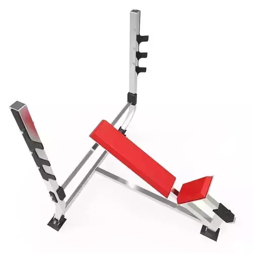 Leg Bench - Gym Low-poly 3D model