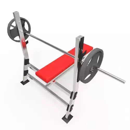 Weight Bench - Gym Low-poly 3D model