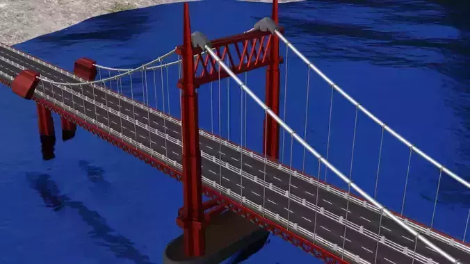 Modern Bridge - Suspension type 