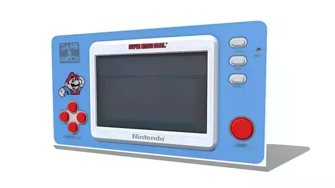 Mario Game and Watch Low-poly 3D model