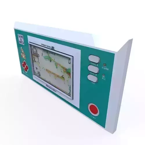 Donkey Kong Game and Watch Low-poly 3D model