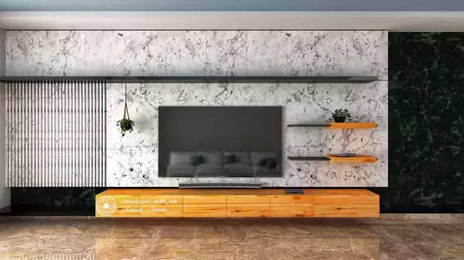 Minimalist tv unit  3D model