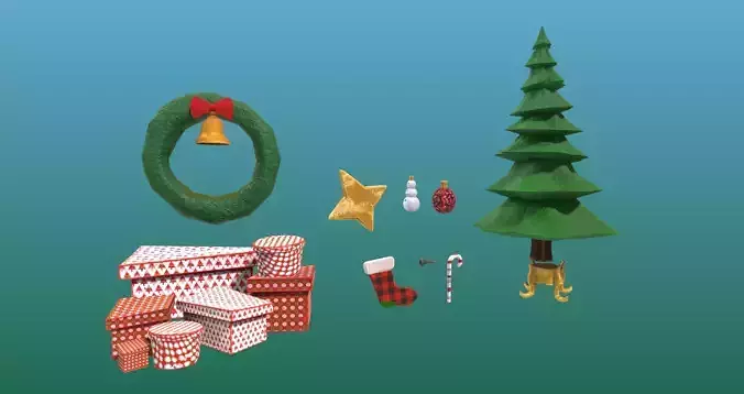 Christmas Stuff Pack Game Assets