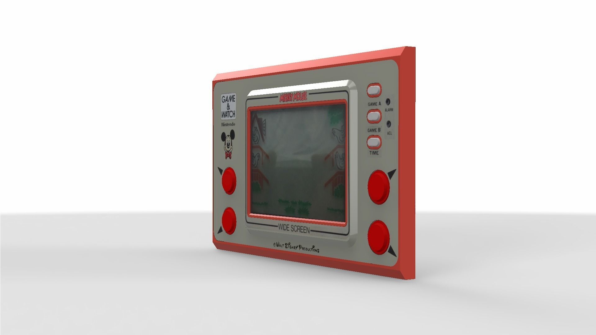 Mickey Mouse Game and Watch Low-poly 3D model_15