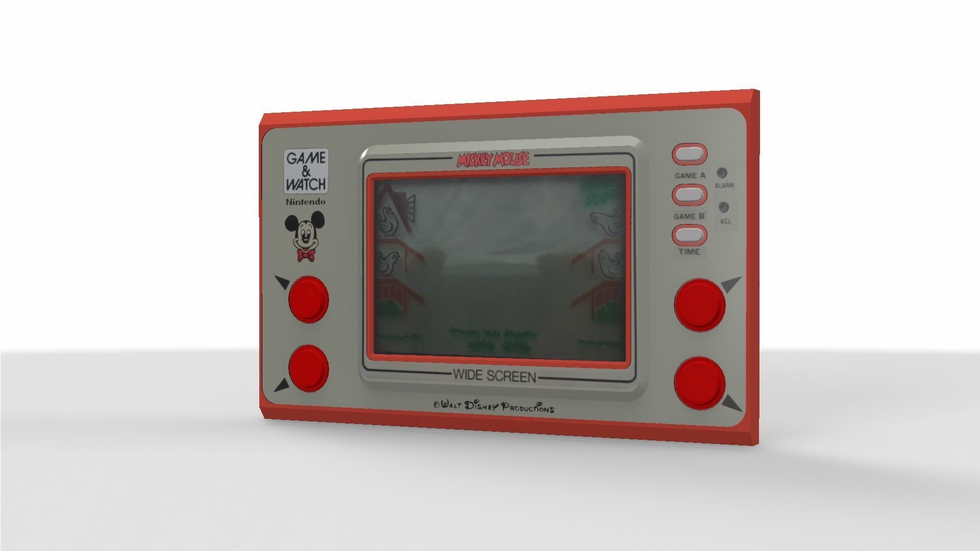 Mickey Mouse Game and Watch Low-poly 3D model_17