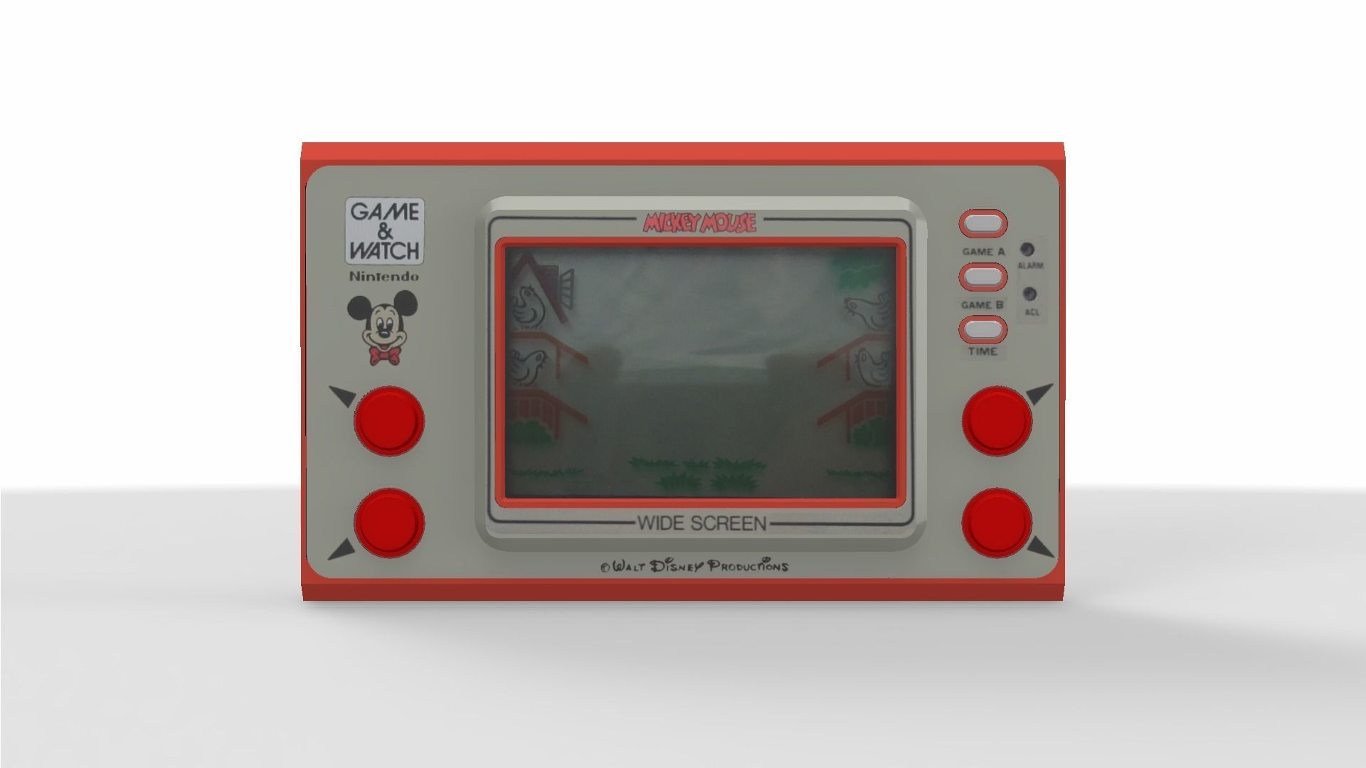 Mickey Mouse Game and Watch Low-poly 3D model_19