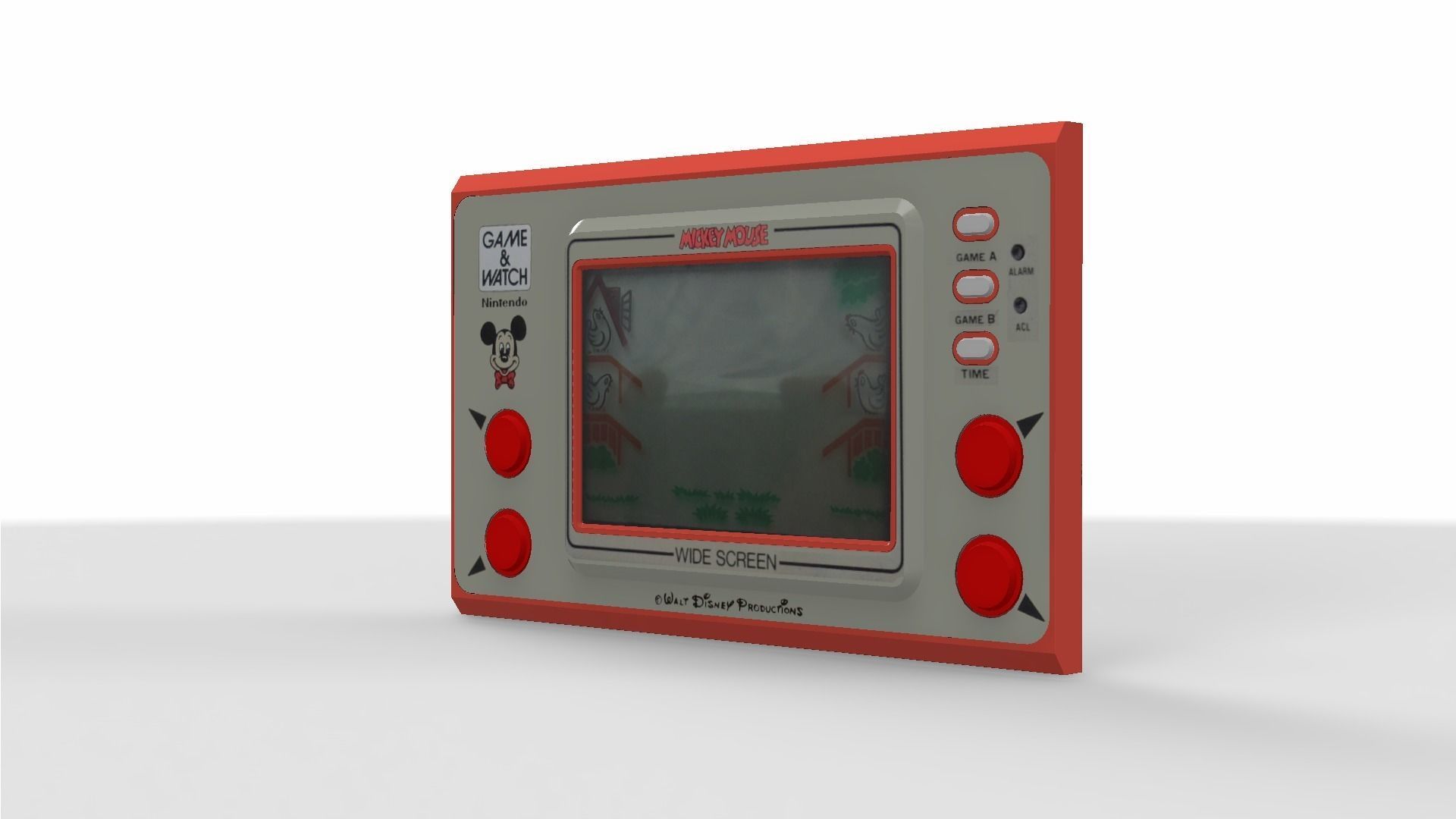 Mickey Mouse Game and Watch Low-poly 3D model_16