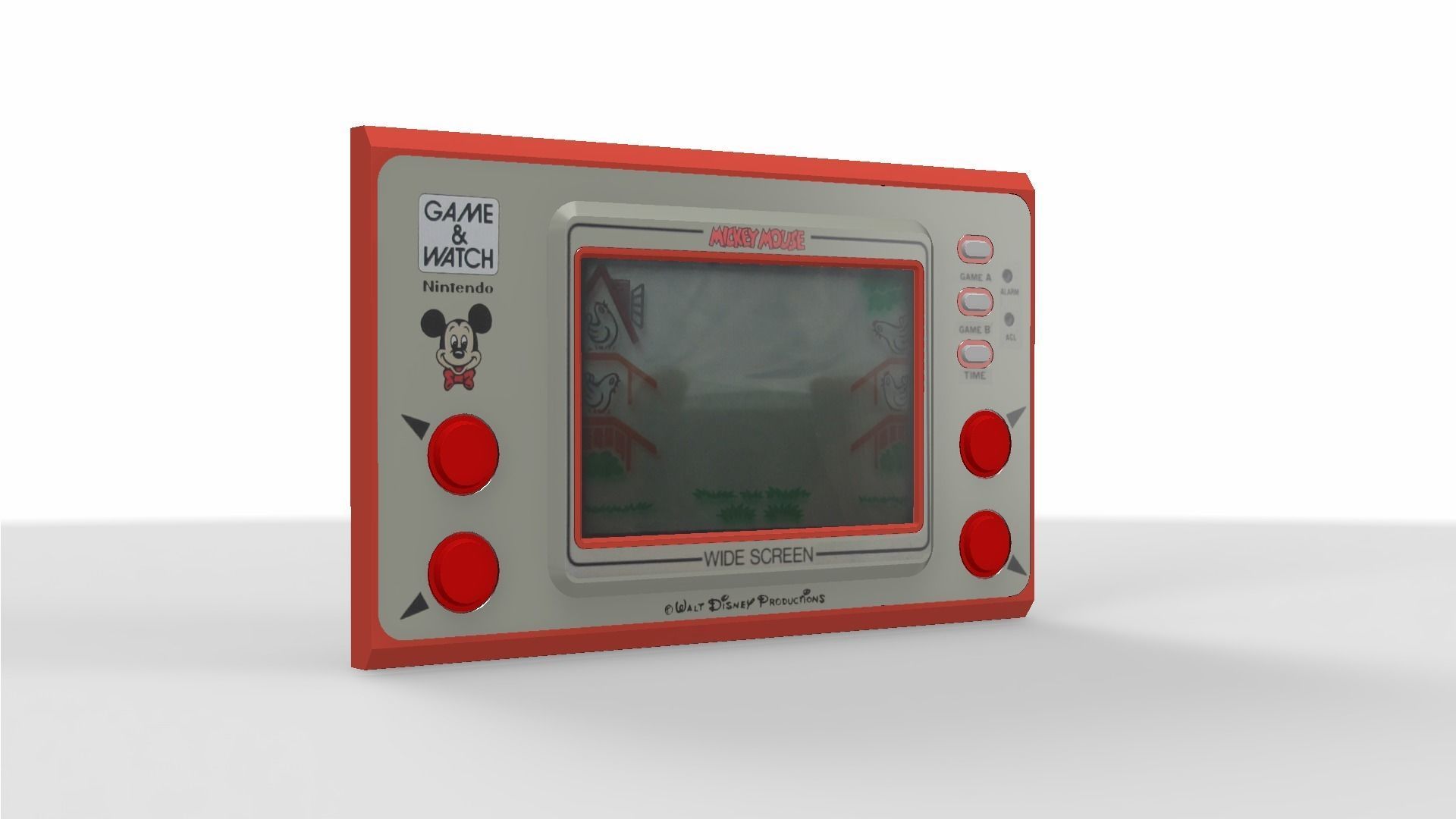 Mickey Mouse Game and Watch Low-poly 3D model_1