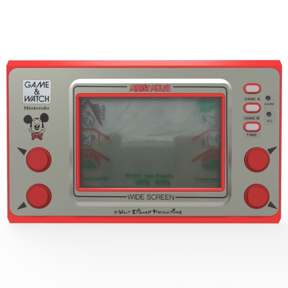 Mickey Mouse Game and Watch Low-poly 3D model_22