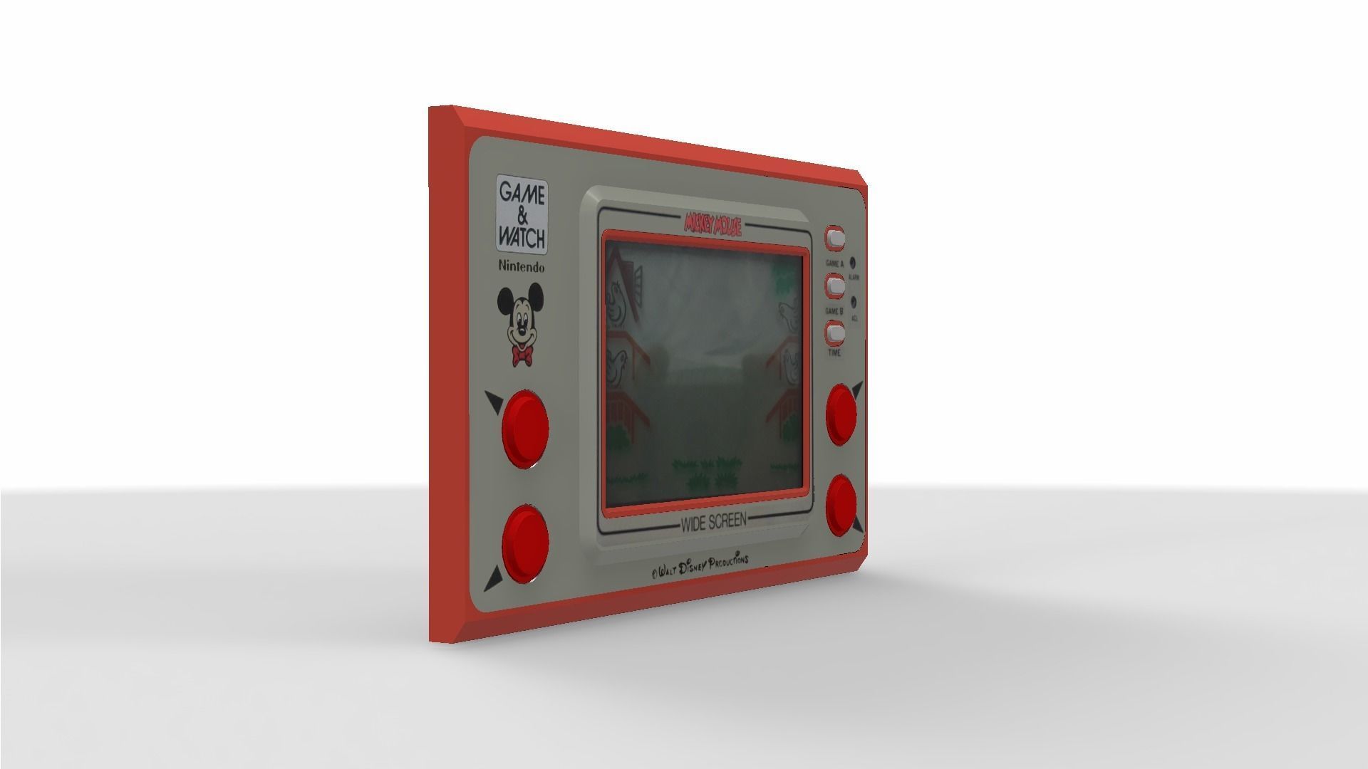Mickey Mouse Game and Watch Low-poly 3D model_3