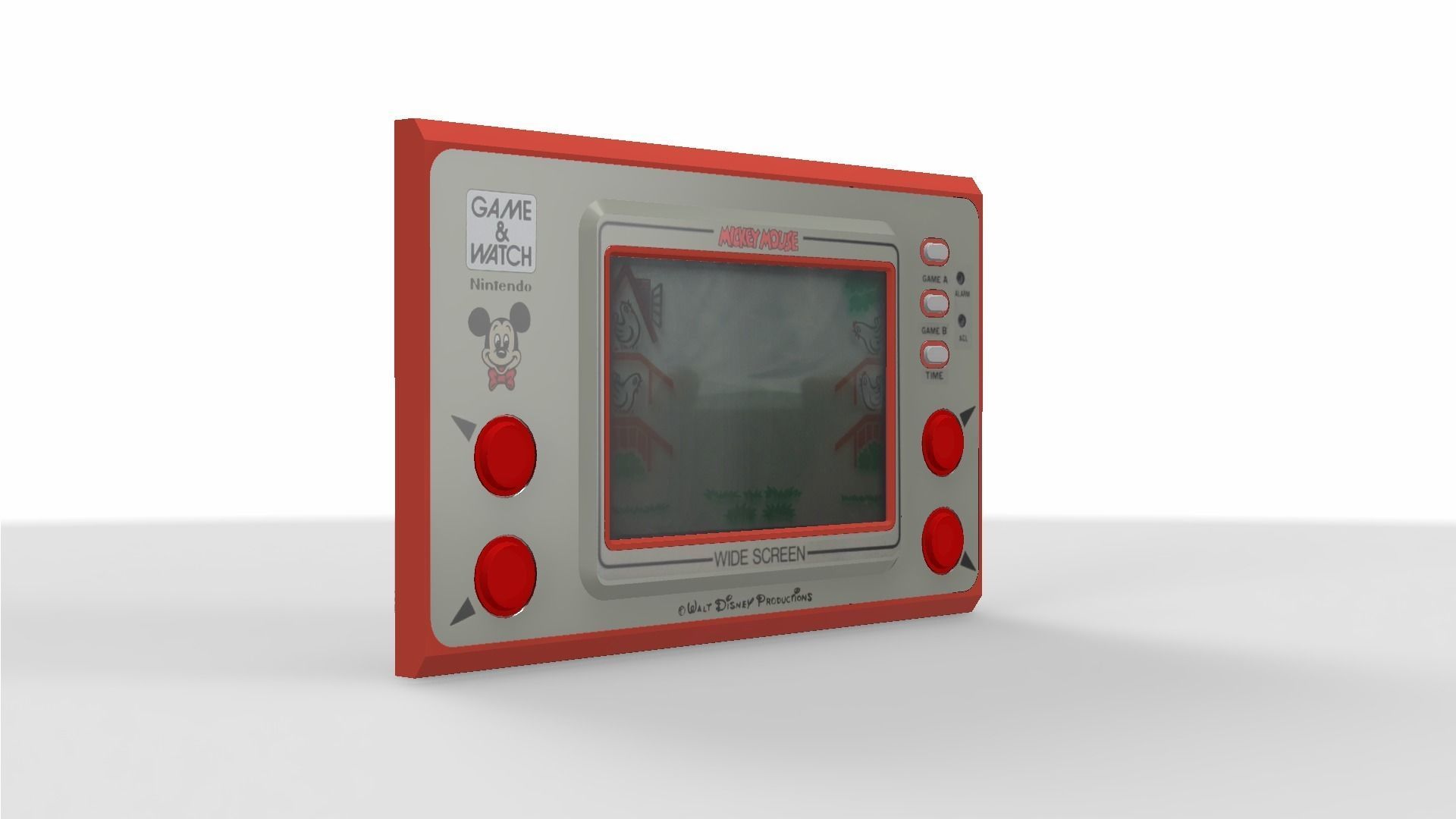 Mickey Mouse Game and Watch Low-poly 3D model_2
