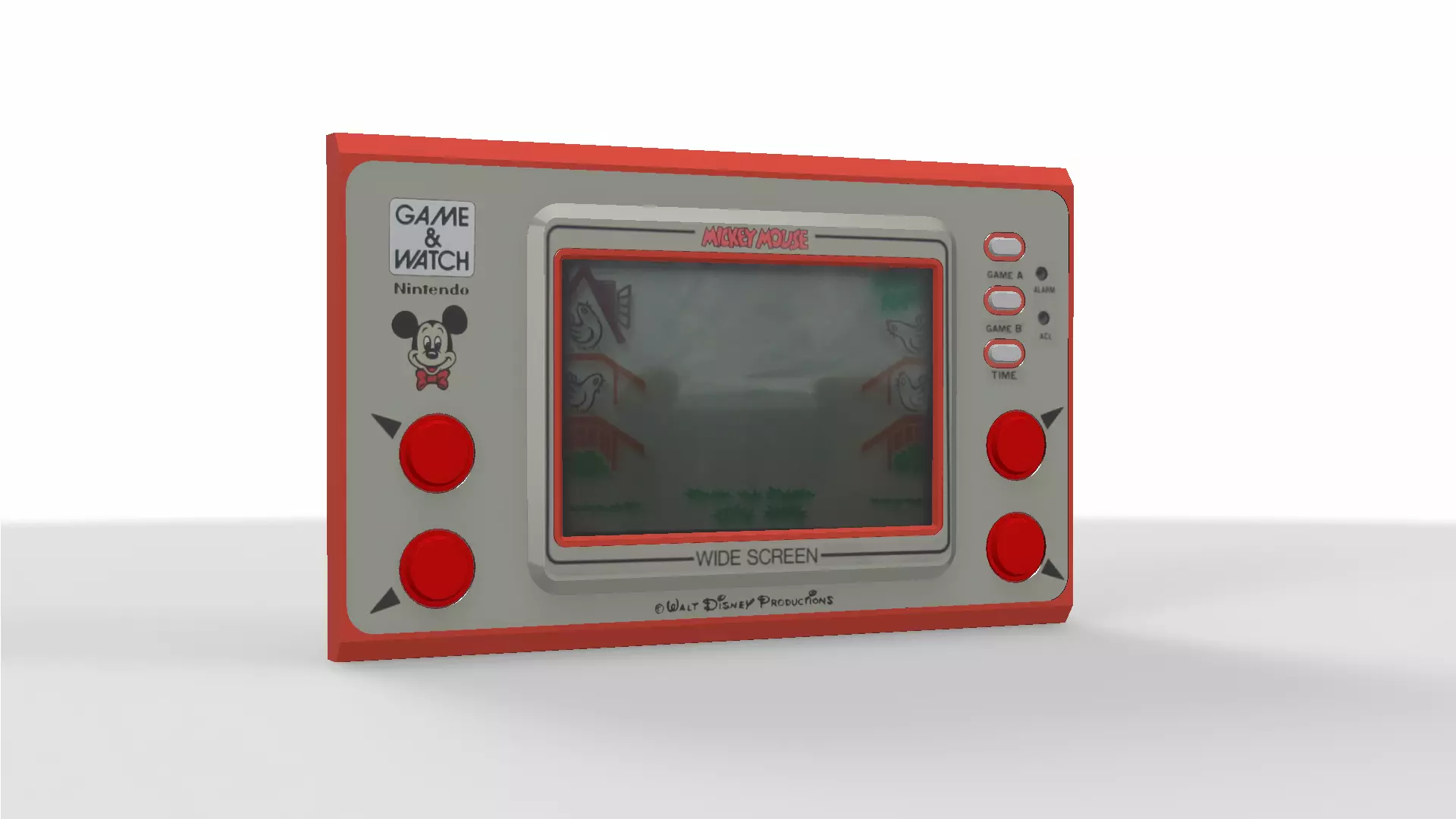 Mickey Mouse Game and Watch Low-poly 3D model_0