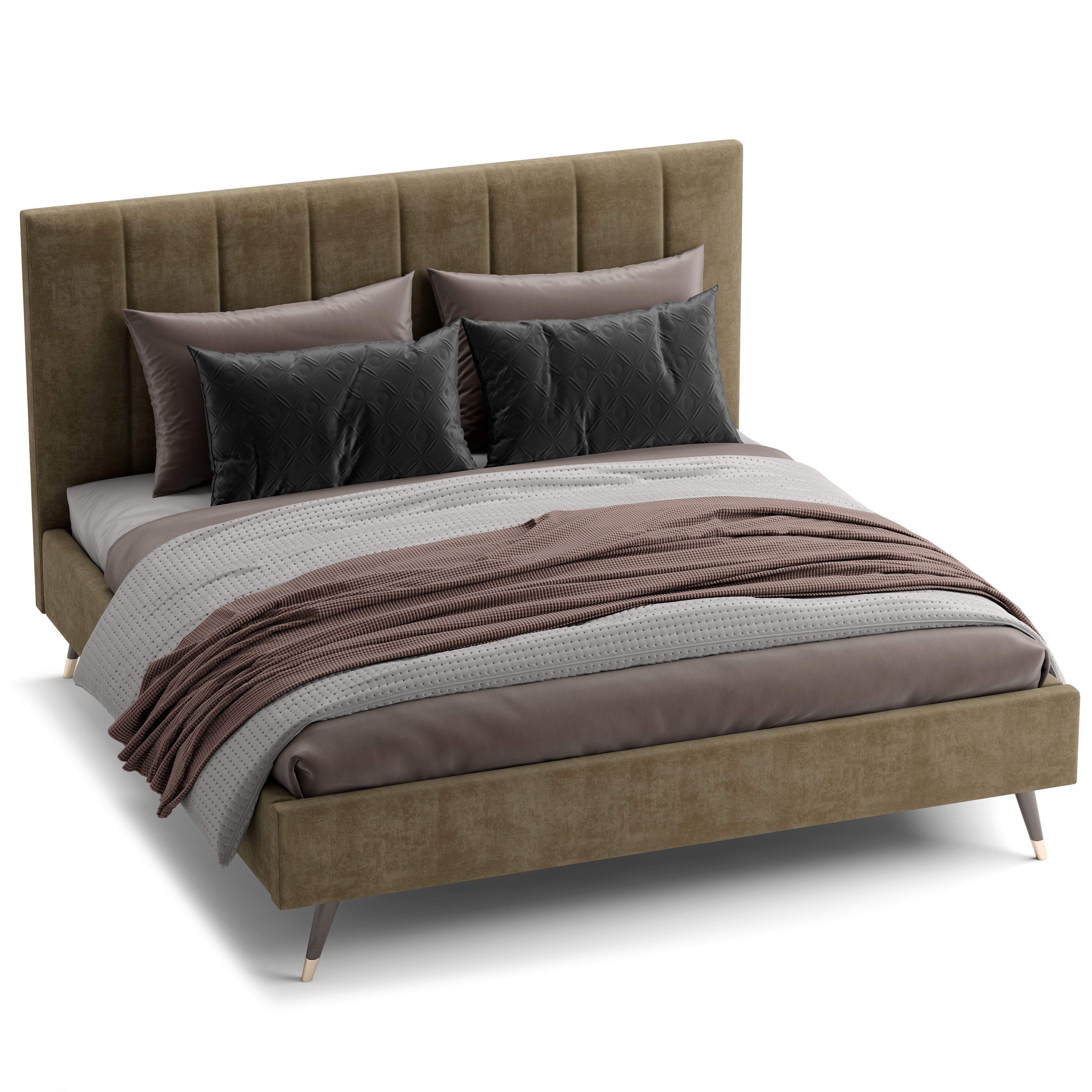 Modern bed 8 3D model_1