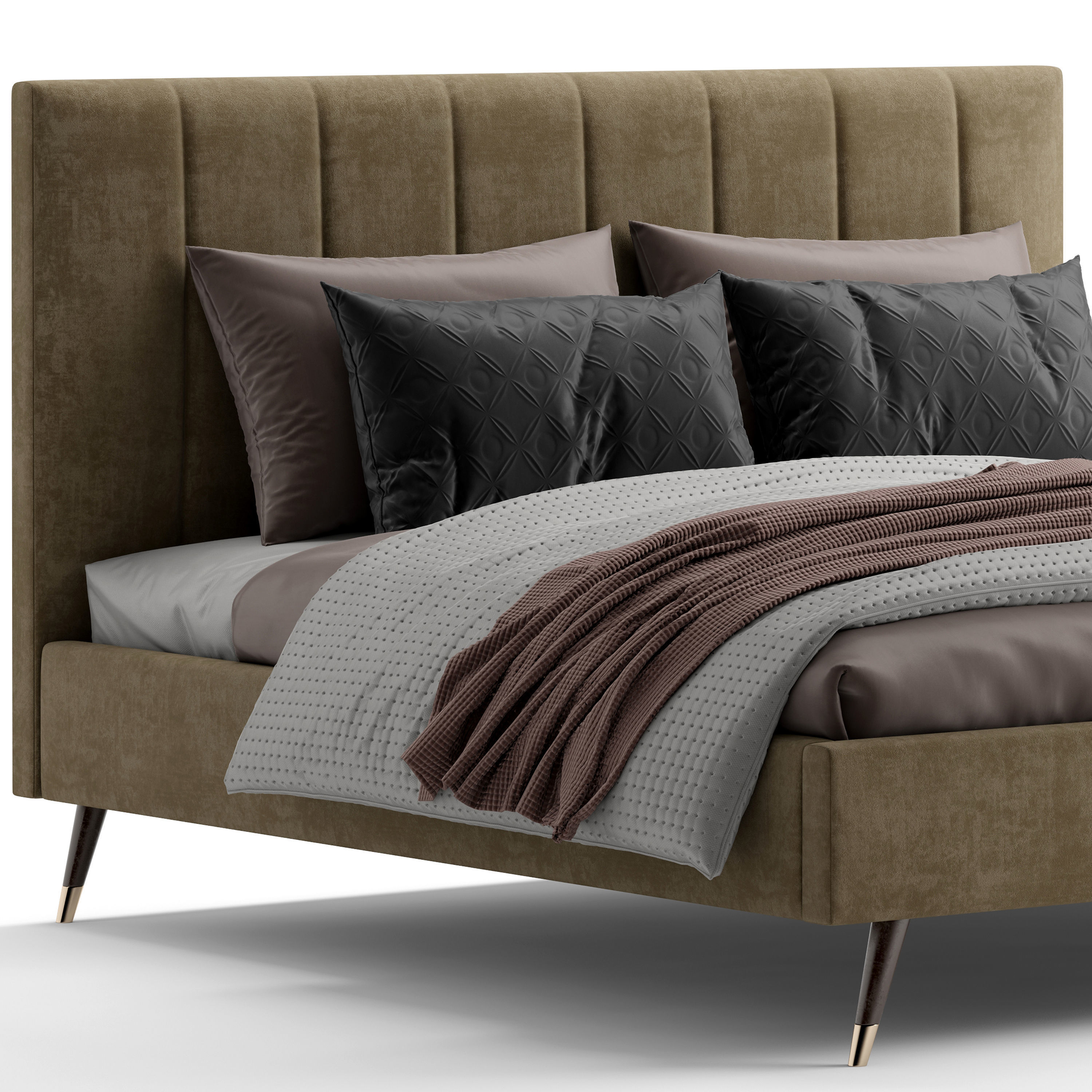 Modern bed 8 3D model_2