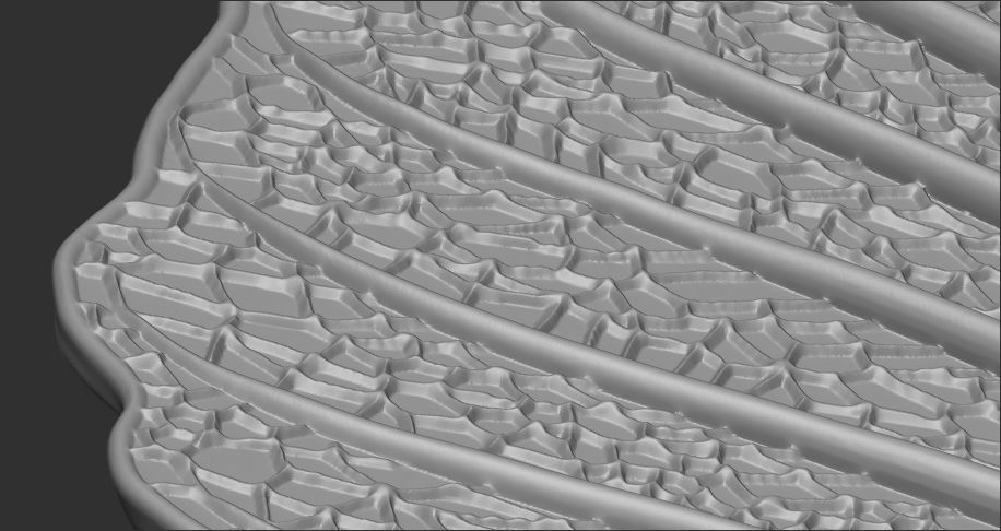 Leaf with vein 3D print model_7