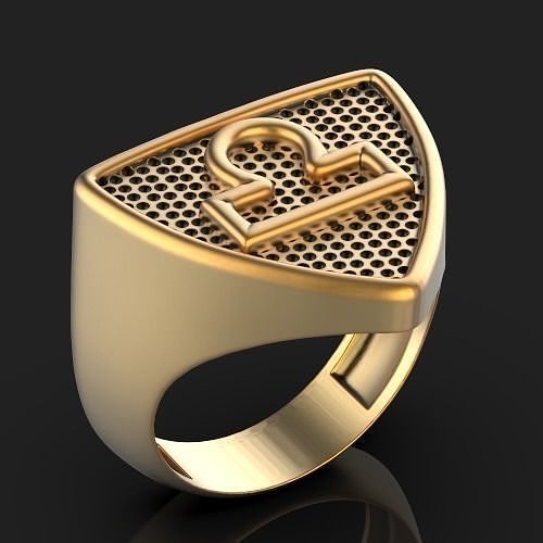 Zodiac libra ring Silver Gold  Print 3D print model
