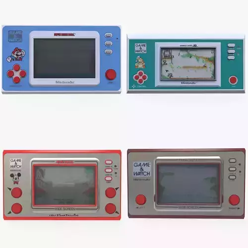 Game and Watches Low-poly 3D model