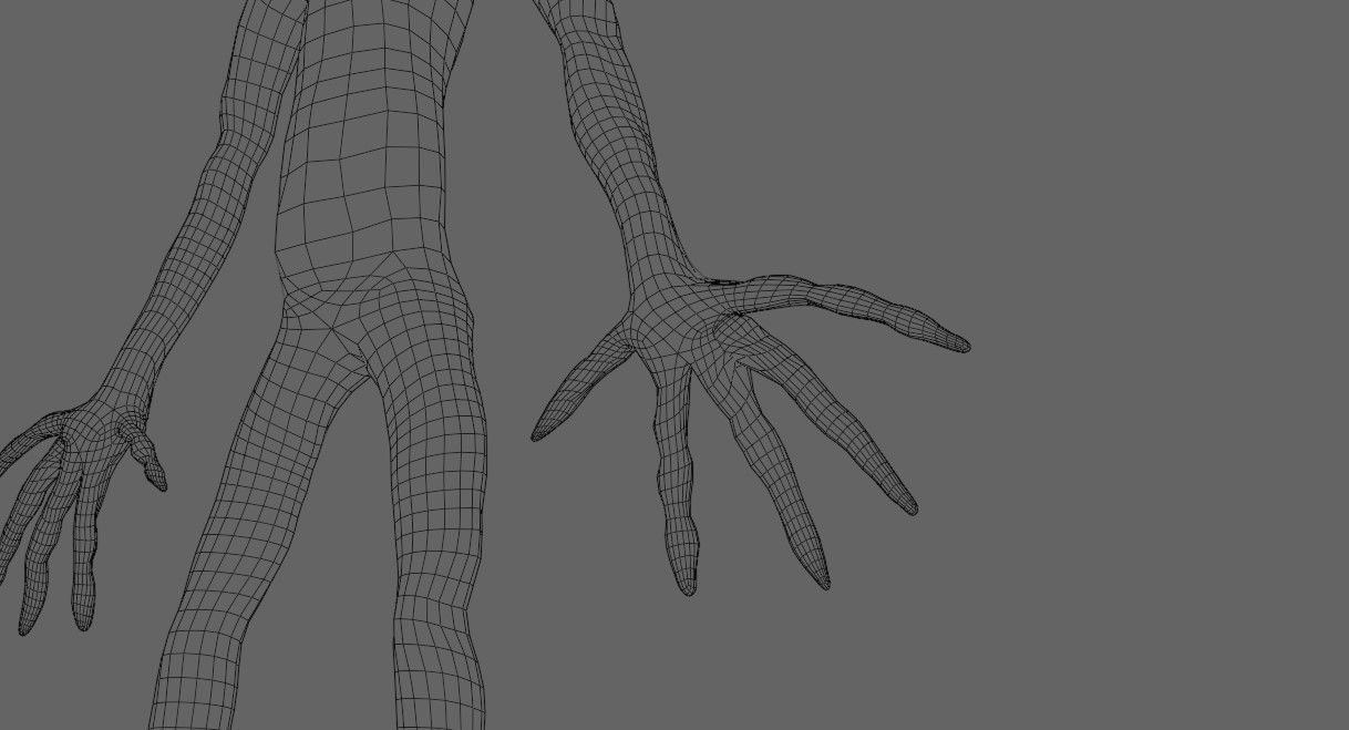 ET Alien - UFO - Extraterrestrial - Compatible with Mixamo  3D model_19