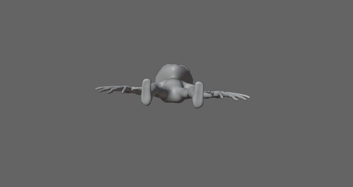 ET Alien - UFO - Extraterrestrial - Compatible with Mixamo  3D model_11