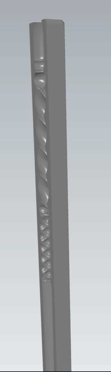 MakeIT Harry Potter Ginny Weasley Wand Mold 3D 3D model_1