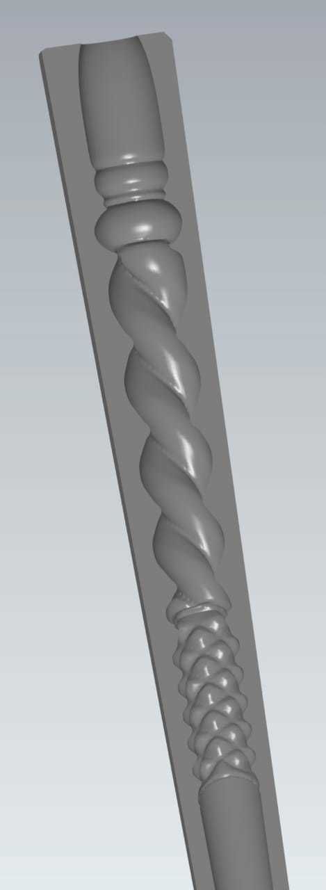 MakeIT Harry Potter Ginny Weasley Wand Mold 3D 3D model_5