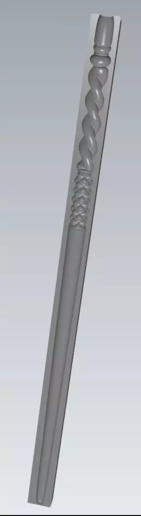 MakeIT Harry Potter Ginny Weasley Wand Mold 3D 3D model_0