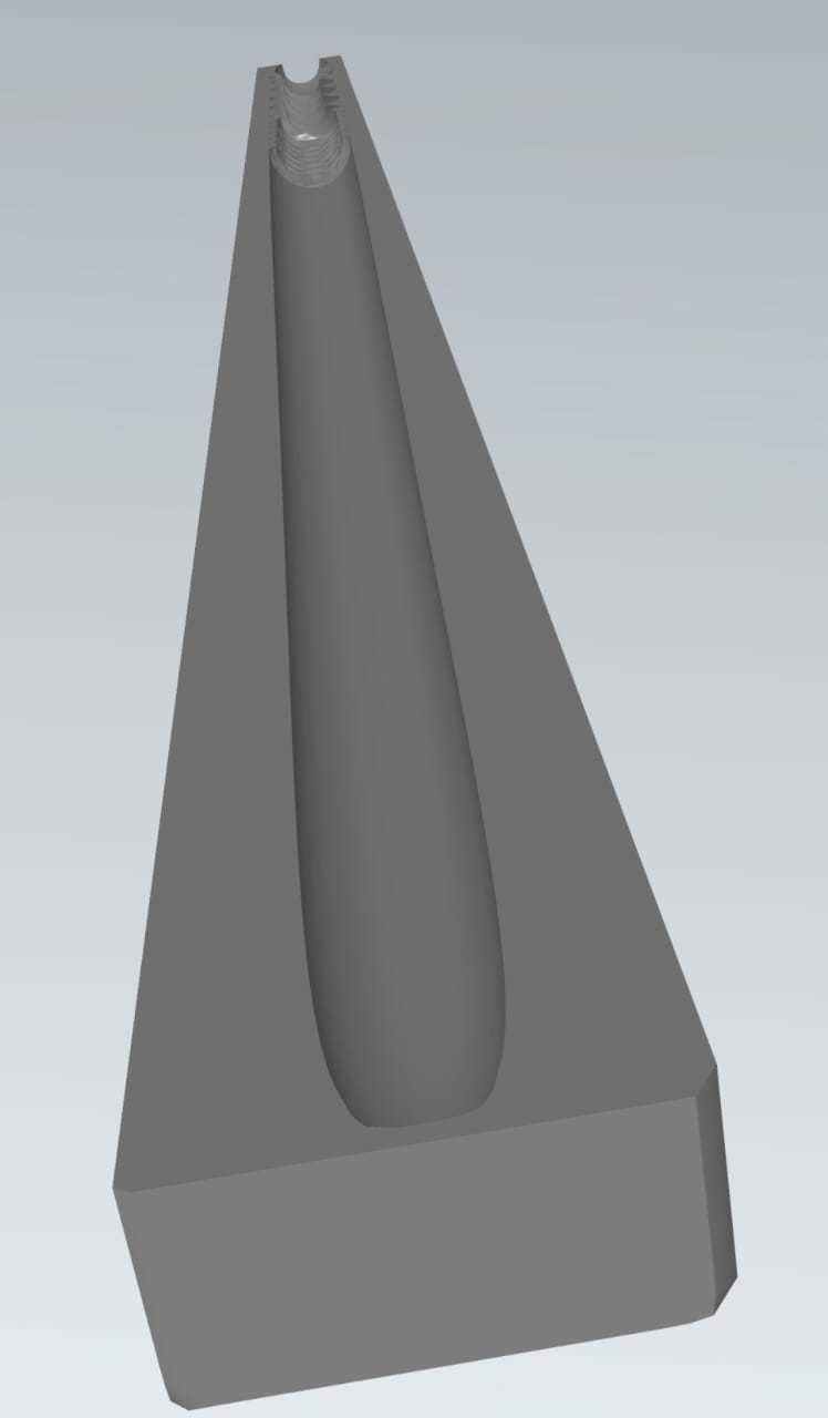 MakeIT Harry Potter Ginny Weasley Wand Mold 3D 3D model_6