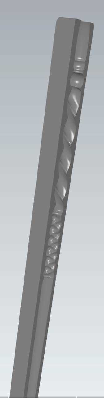 MakeIT Harry Potter Ginny Weasley Wand Mold 3D 3D model_3