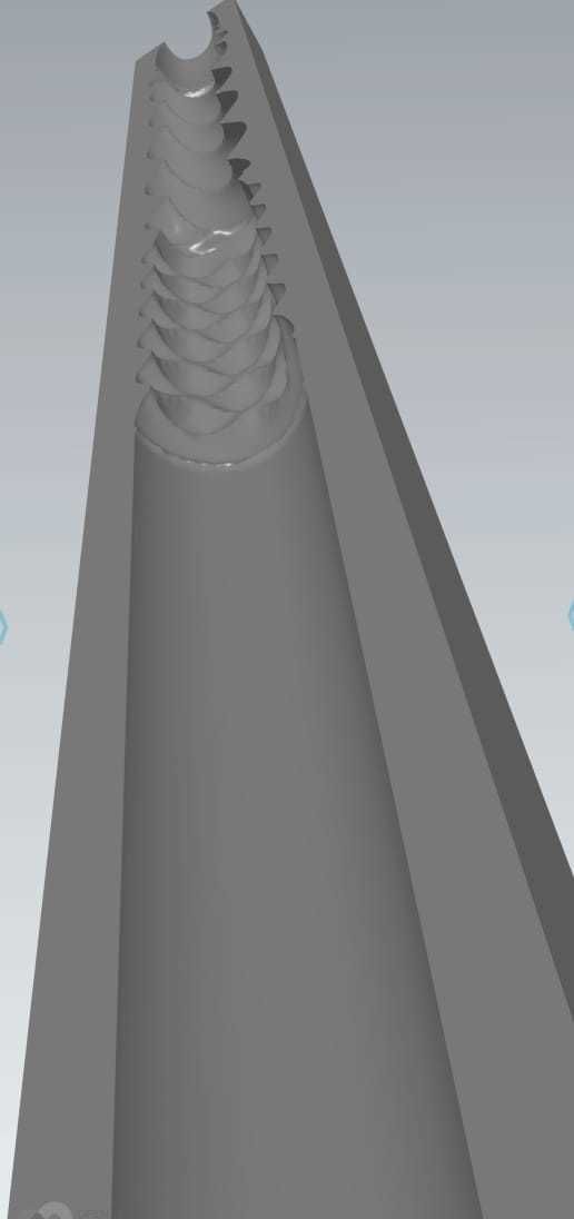 MakeIT Harry Potter Ginny Weasley Wand Mold 3D 3D model_7