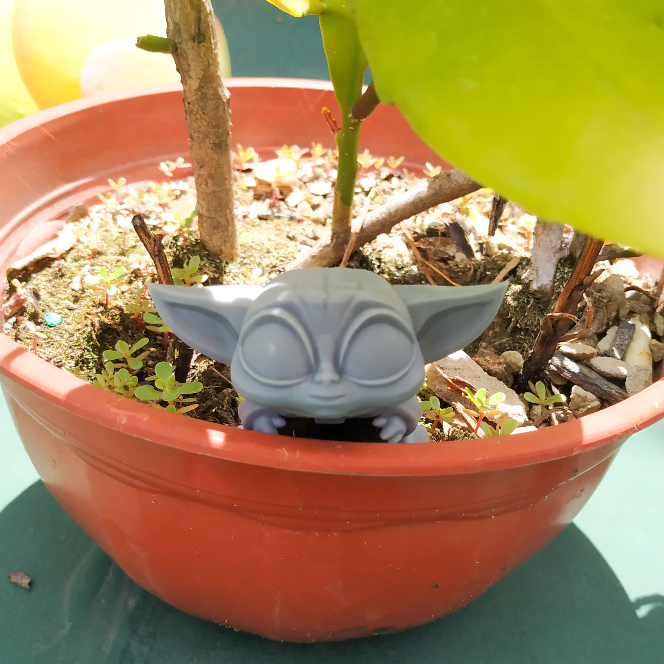 Grogu - Baby Yoda and Helmet 3D print model_11