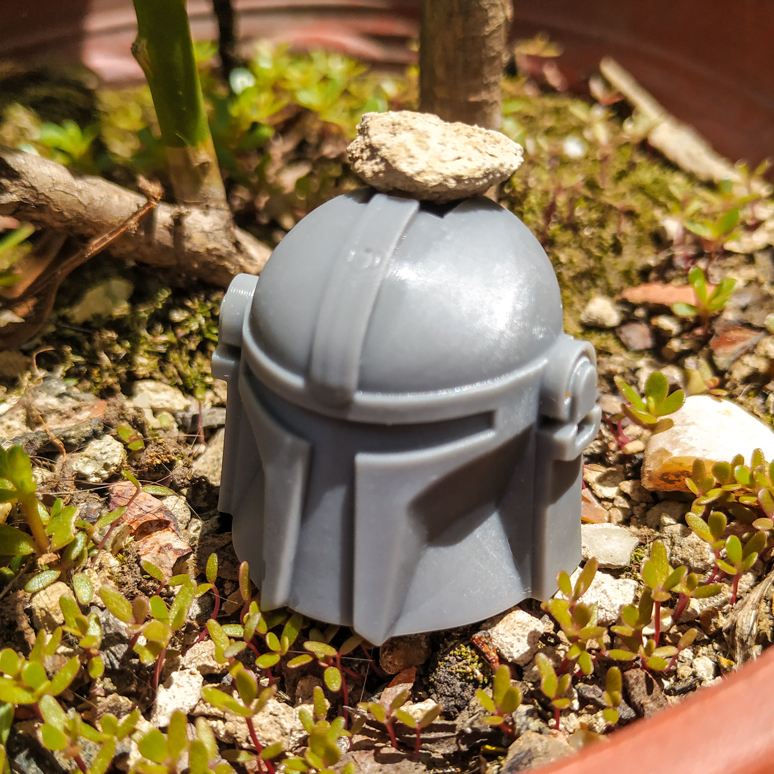 Grogu - Baby Yoda and Helmet 3D print model_13