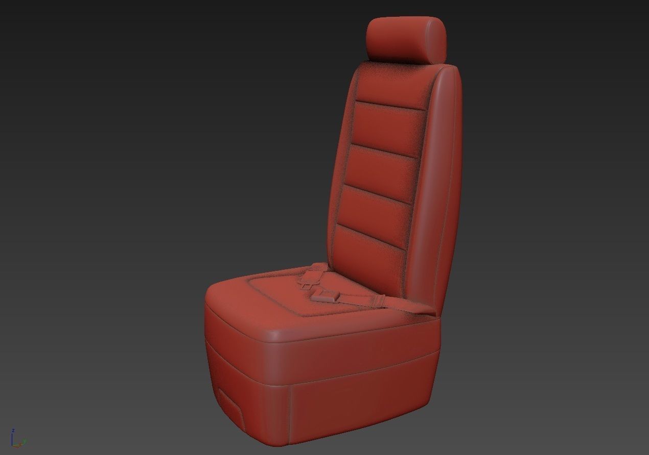 Airplane Seat 3D model_8