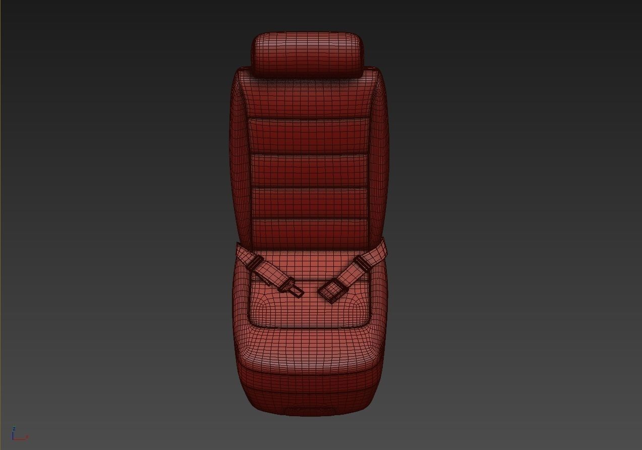 Airplane Seat 3D model_14