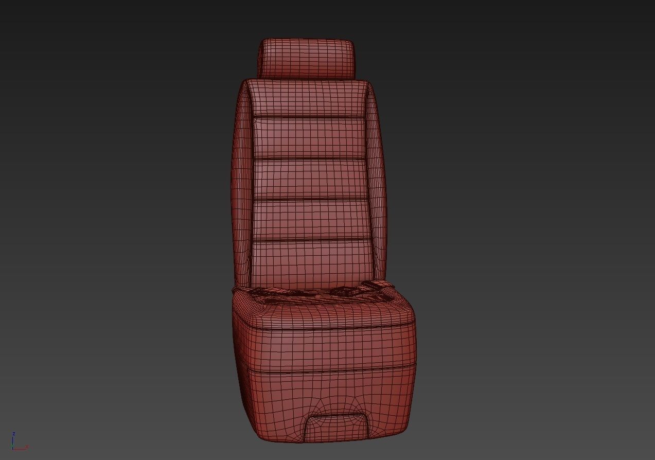 Airplane Seat 3D model_15