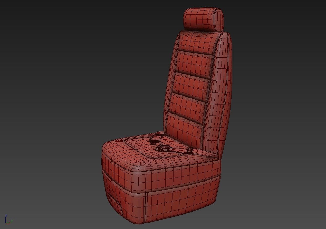 Airplane Seat 3D model_10