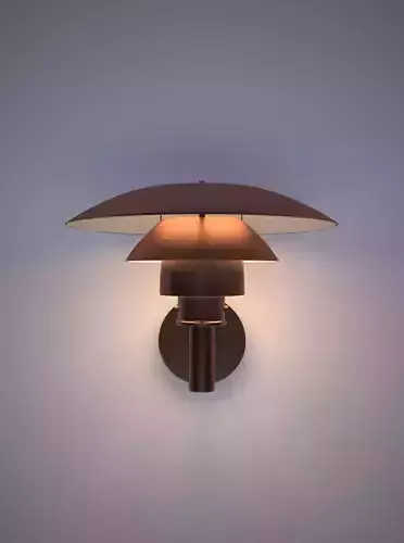 Copper Exterior Wall Light PH 4 53 Louis Poulsen