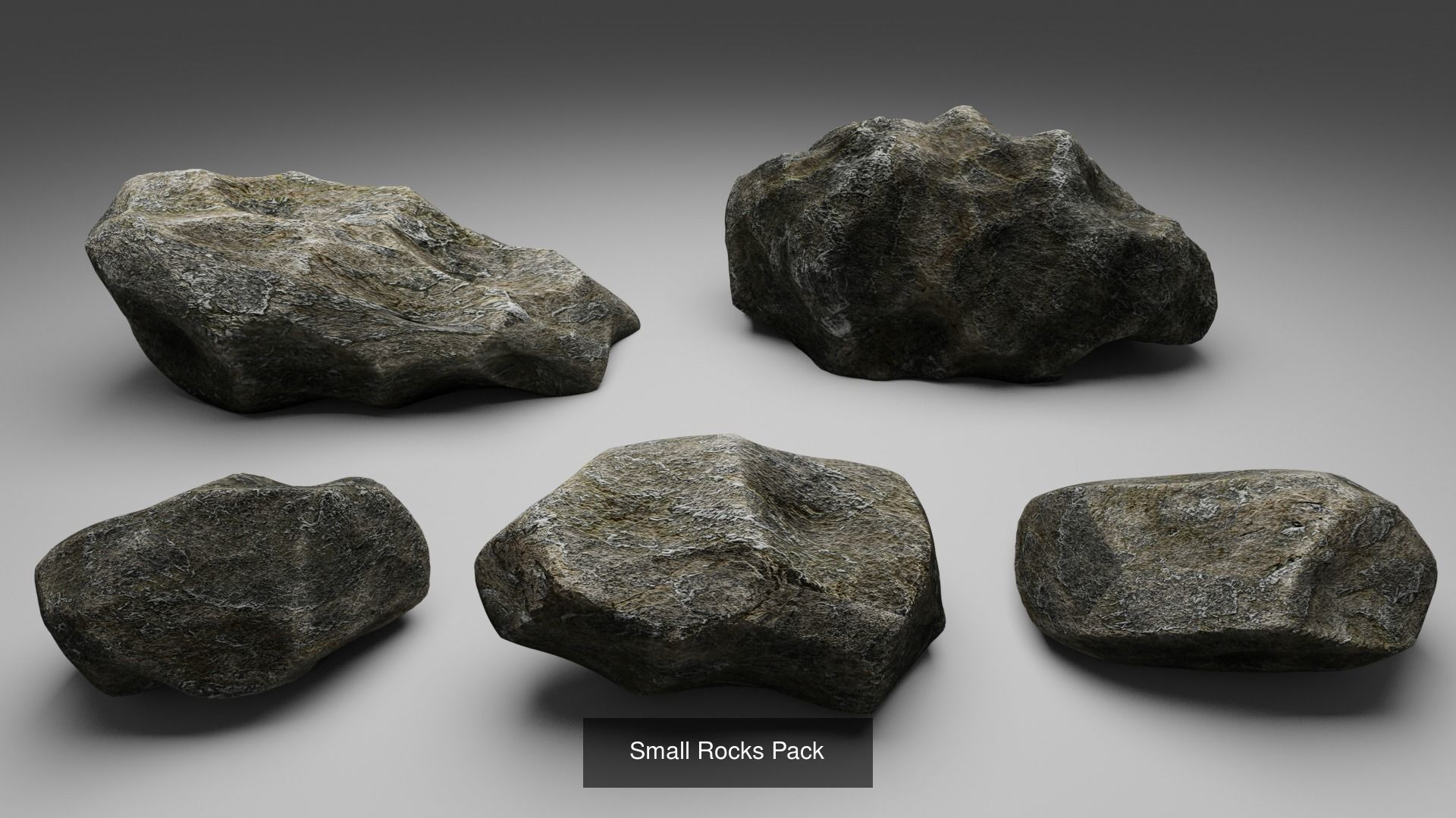 Landscape foliage and rock collection _9