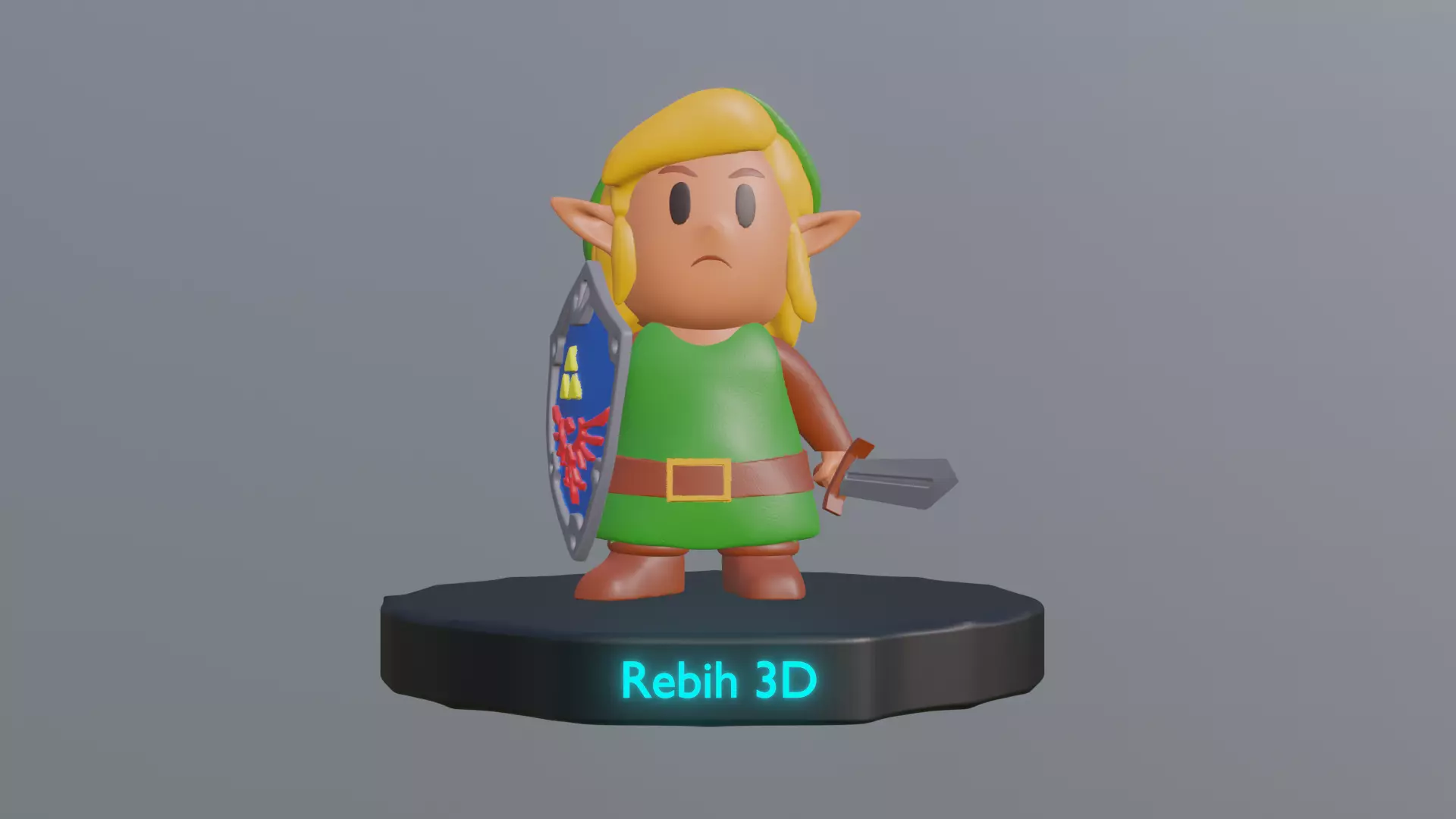 The Legend Of Zelda - Link Firgure 3D print model Free 3D print model_0
